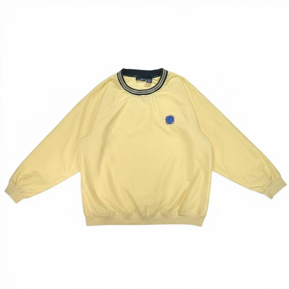 Payne Stewart Vintage Golf Windbreaker Pullover Yellow Size XL
